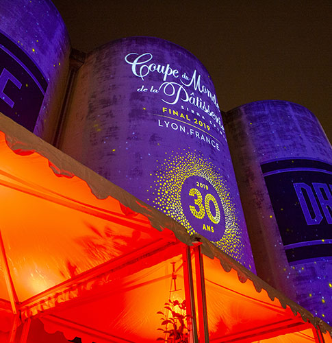 "Coupe du Monde de la Pâtisserie projection La Sucrière"