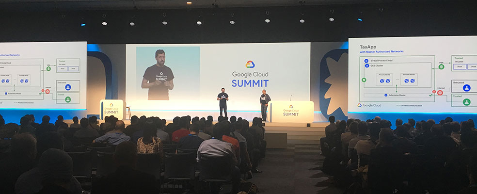 "Google cloud summit scène principale"