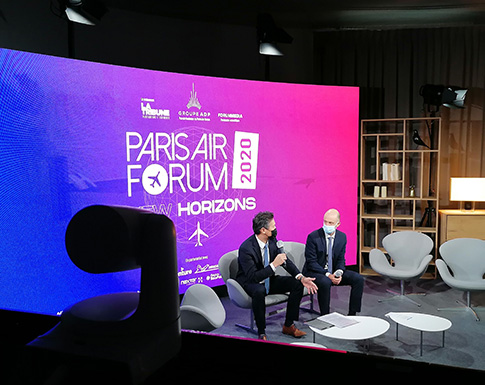 paris air forum en streaming live dans le studio TV de GL events
