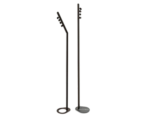 Pieds éclairage de buffet Technopar T4 noir sur batterie - GL events