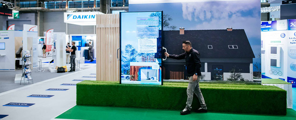 Ecran de réalité augmentée GL events sur Rexel Expo