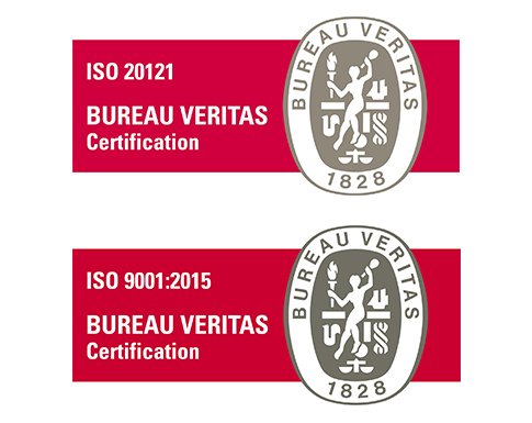 Logo ISO 20121 et ISO 9001