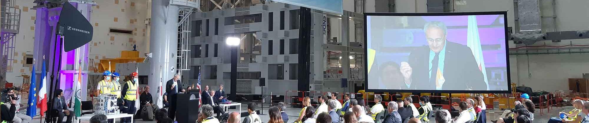 LANCEMENT OFFICIEL DE LA PHASE D’ASSEMBLAGE ITER EN STREAMING LIVE