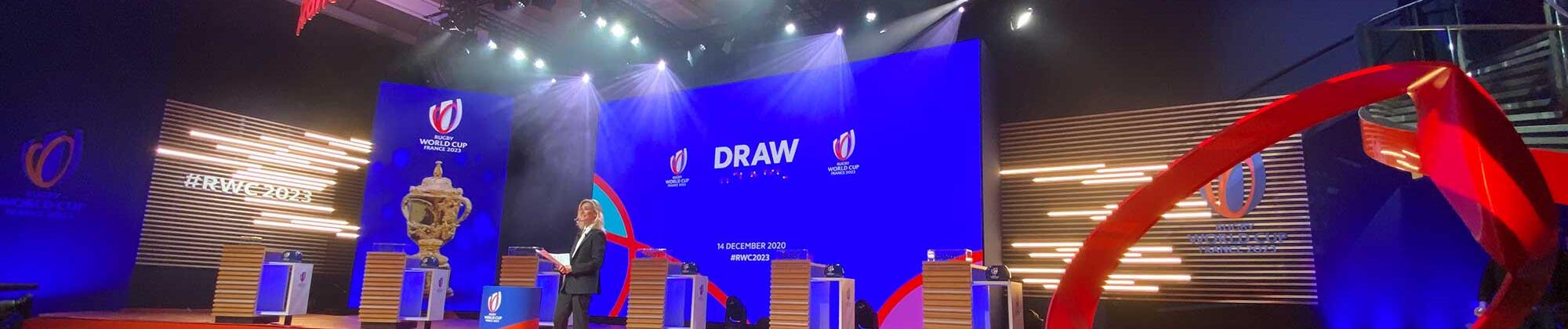 Evénement digital à Paris avec un studio TV éphémère à Paris, Coupe du monde de rugby France 2023