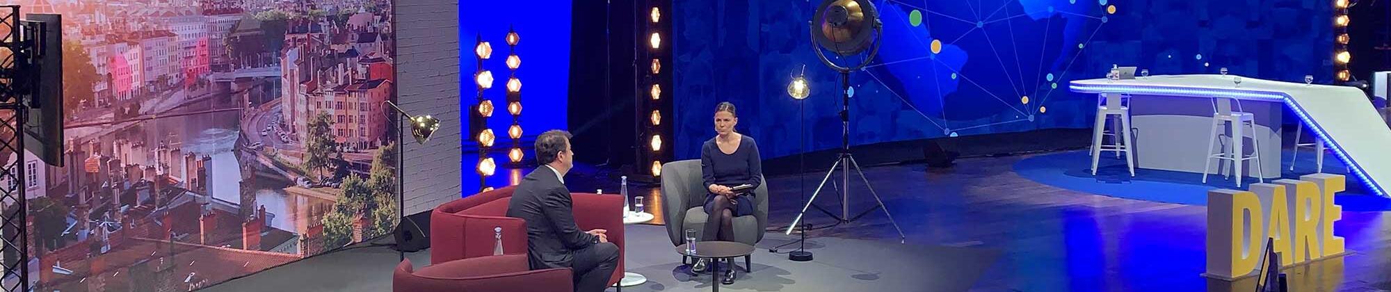 Evénement digital et studio TV mobile au Centre de Congrès de Lyon