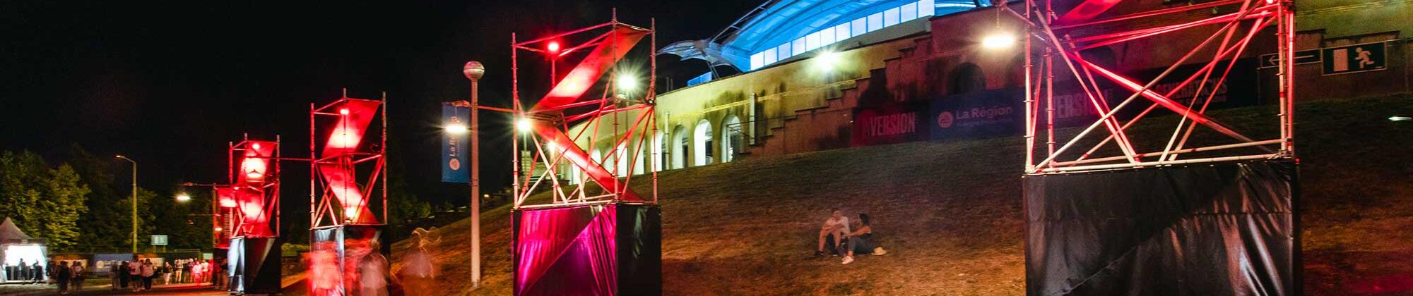 Eclairage LED pour l'Inversion Festival au Matmut Stadium à Lyon