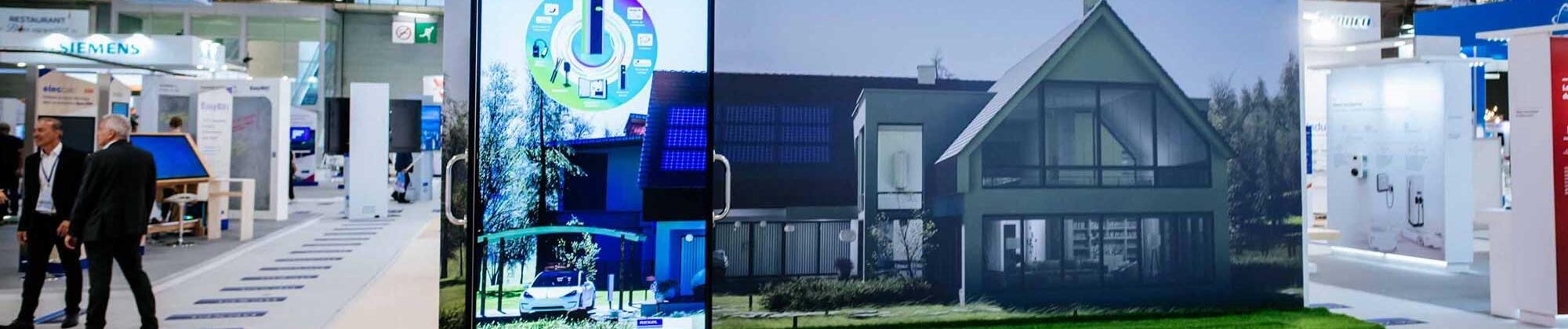 écran de réalité augmentée conçu par GL events sur Rexel Expo