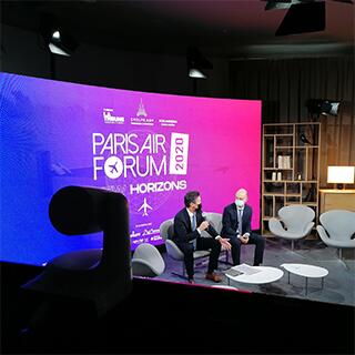 paris air forum en streaming live dans le studio TV de GL events