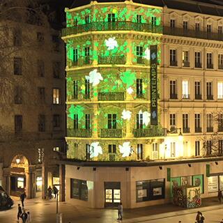 Mapping vidéo événementiel Printemps Lyon
