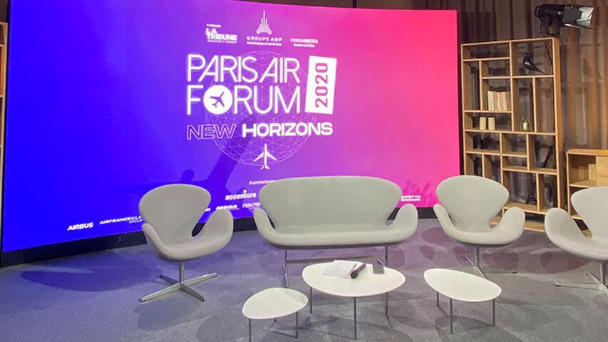 Studio TV éphémère pour le Paris Air Forum