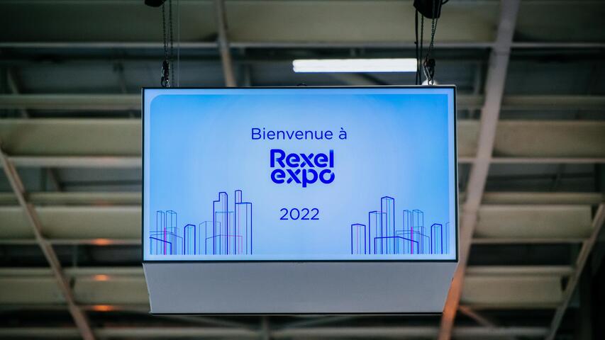 Rexel expo Paris - cube écran - GL events