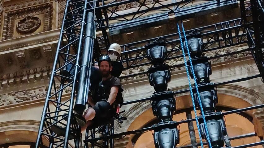 défilé Fendi Fashion Week montage structure